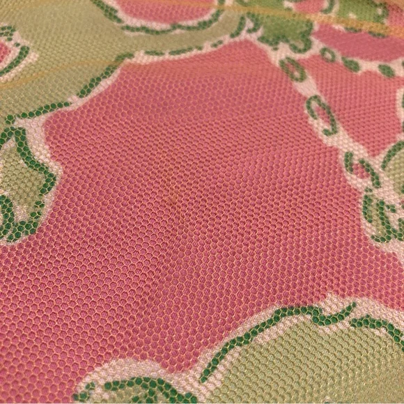 Moshita Couture yellow bird printed Dress with matching jacket size medium - Picture 7 of 10